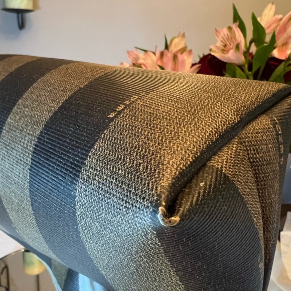 Vintage FENDI Penguin Stripe Baguette Handbag Clutch Pouch - Picture 8 of 13